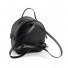Rucsac negru din piele nappa, accesorizat cu impletitura cu lant metalic, model SHEA RNL265-01N