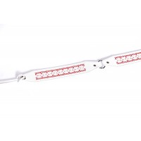 Cordon din piele naturala alba si broderii manuale RNC-Ana