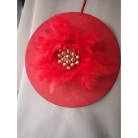 RENA Xmas decor red- leather design