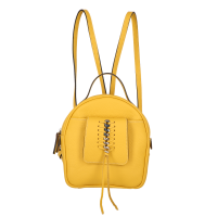 Rucsac RENA galben din piele naturala, model Shea