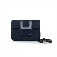 GEANTA BLEUMARIN DIN PIELE INTOARSA SI LAC RNS002-42I