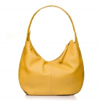 Geanta galbena RENA din piele naturala, model EMMA RNXL3005-08N