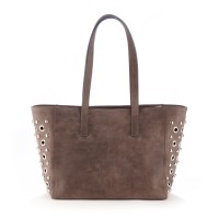 Geanta RENA gri din piele naturala model RIHANA RNXL3015-14V