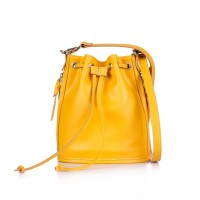 Sac galben RENA din piele naturala model Saya RNM112-08N