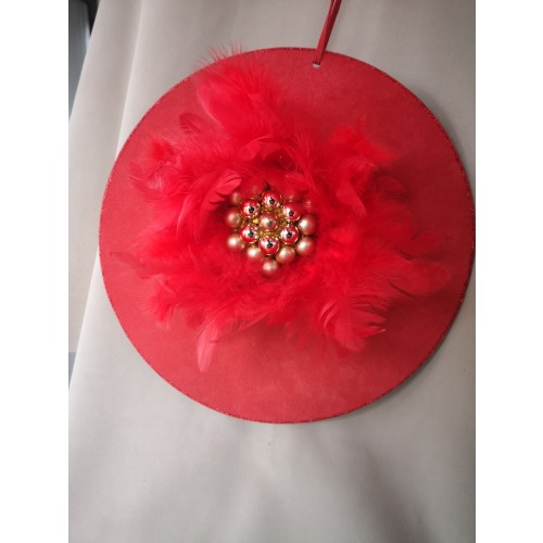 RENA Xmas decor red- leather design