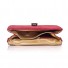 Poseta rosie RENA din piele intoarsa, model Grace RNM117-05I