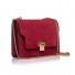 Poseta rosie RENA din piele intoarsa, model Grace RNM117-05I