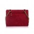 Poseta rosie RENA din piele intoarsa, model Grace RNM117-05I